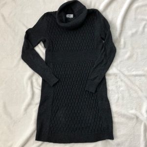 Charcoal grey sweater dress